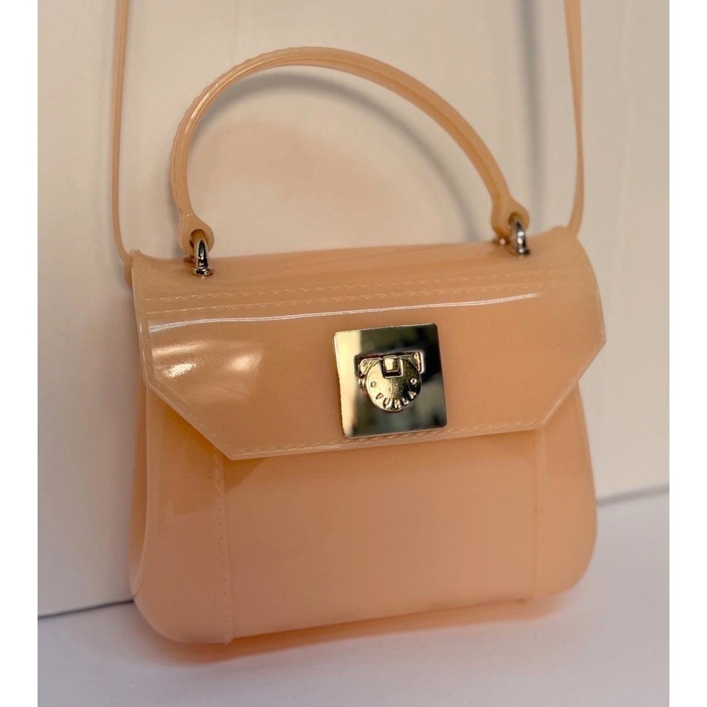 Furla vintage peach jelly mini crossbody bag GUC